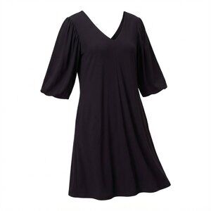 Nic+Zoe Women's V-Neck Dress – Black | Comfortable Knit Day-to-Night Dress